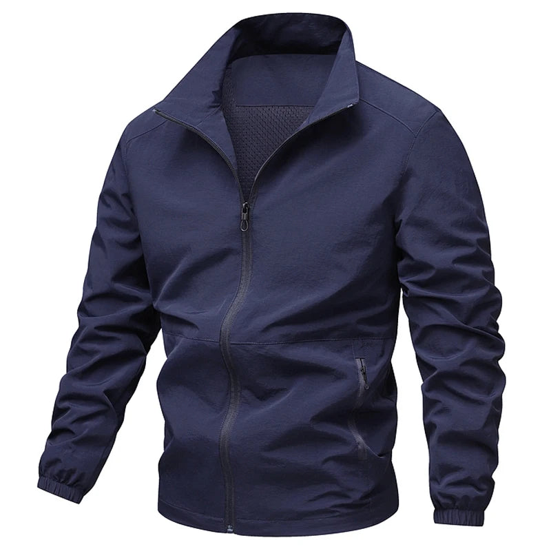 Men's Polyester Spandex Varsity Jacket | Lightweight Breathable Comfort 2