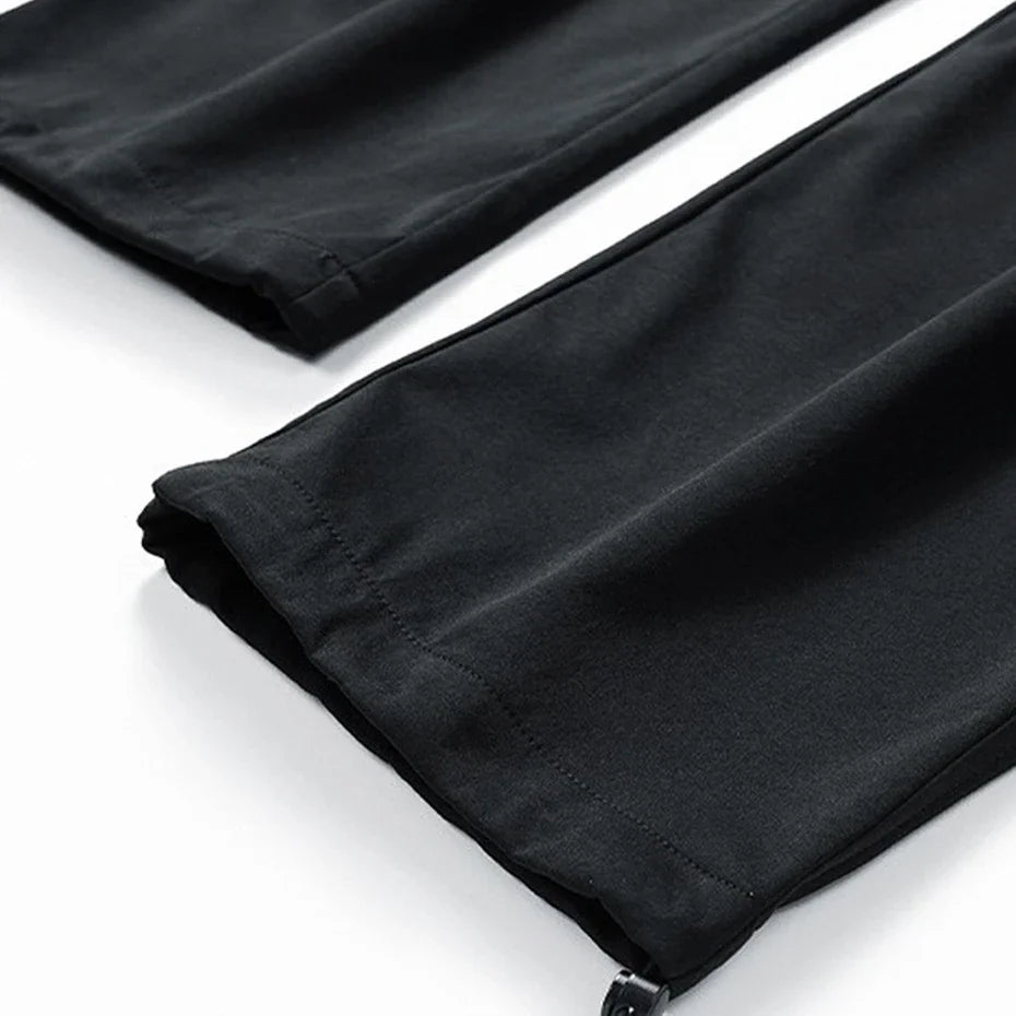 Men's Polyester Wide Leg Cargo Pants | Trendy Loose Streetwear Fit 5