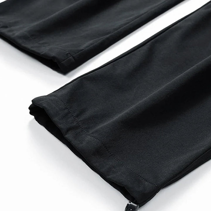 Men's Polyester Wide Leg Cargo Pants | Trendy Loose Streetwear Fit 5
