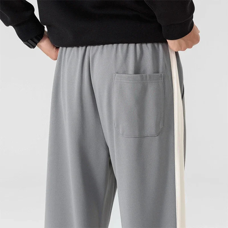 Men's Polyester Wide Leg Trousers | Relaxed Oversized Streetwear Fit 5