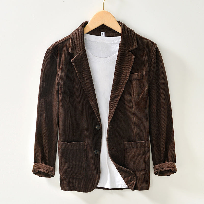 Men's Premium Corduroy Blazer Jacket | Timeless Relaxed Fit Design | Classic Smart-Casual Layering 1