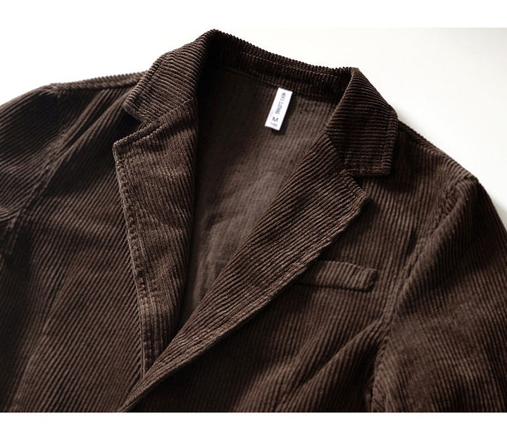 Men's Premium Corduroy Blazer Jacket | Timeless Relaxed Fit Design | Classic Smart-Casual Layering 3