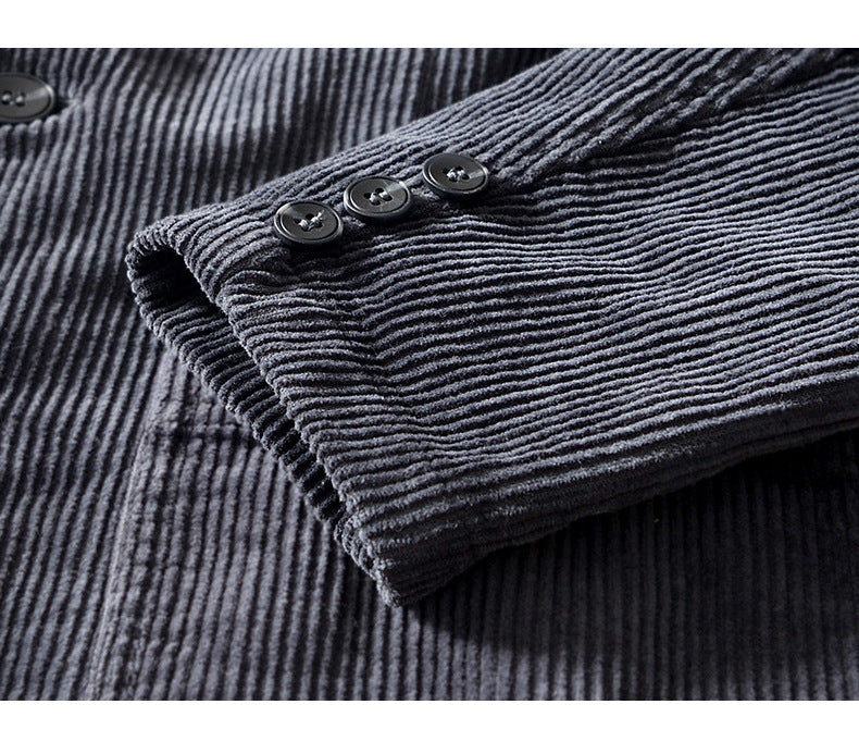 Men's Premium Corduroy Blazer Jacket | Timeless Relaxed Fit Design | Classic Smart-Casual Layering 6