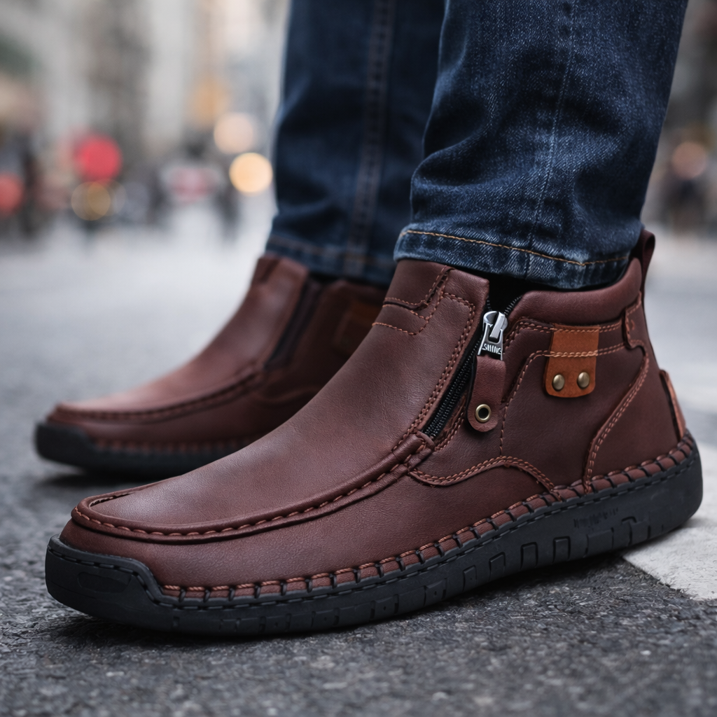 Men's Premium Italian Leather Ankle Boots | Effortless All-Day Comfort 5