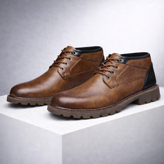 Men's Premium Leather Ankle Boots | Refined All-Day Comfort Fit 0