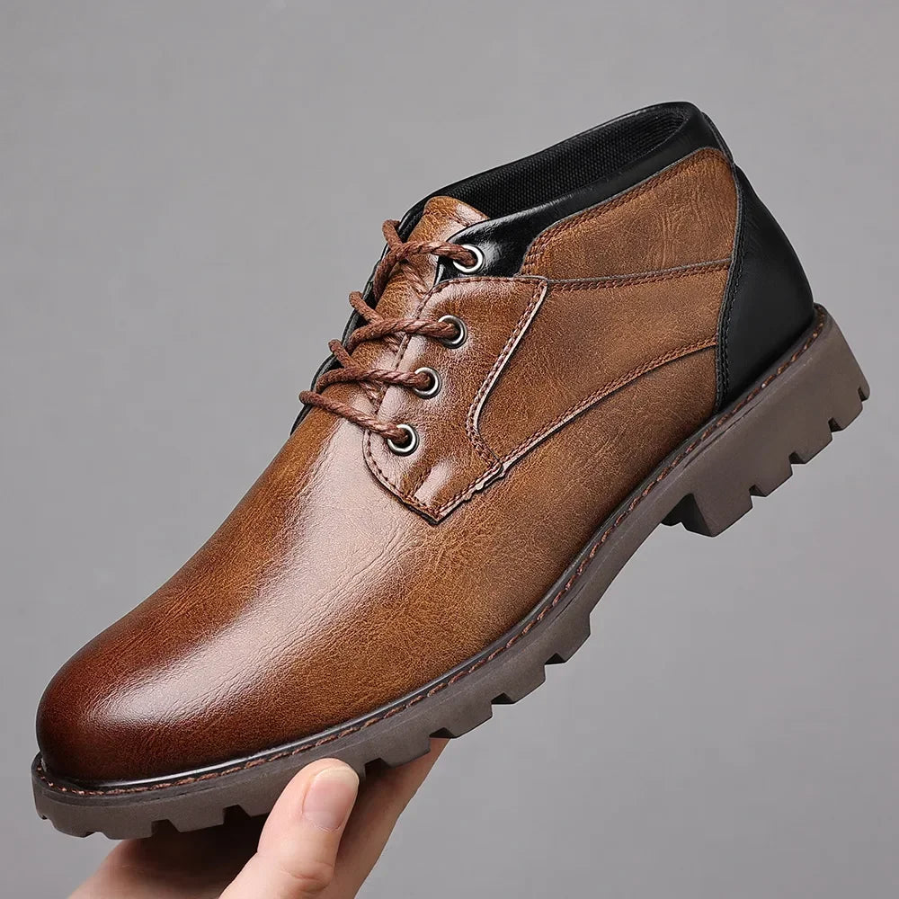 Men's Premium Leather Ankle Boots | Refined All-Day Comfort Fit 2