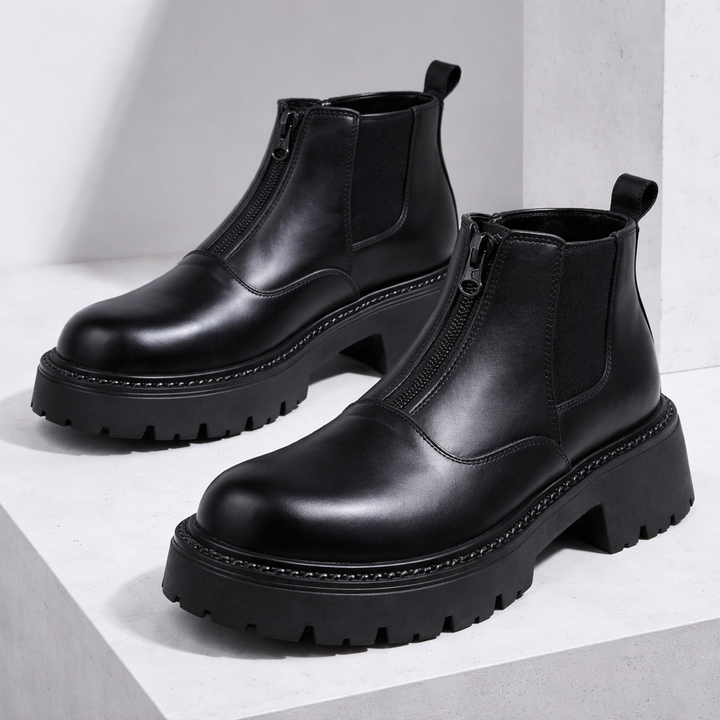 Men's Premium Leather Chelsea Boots | Structured Comfort Design 3