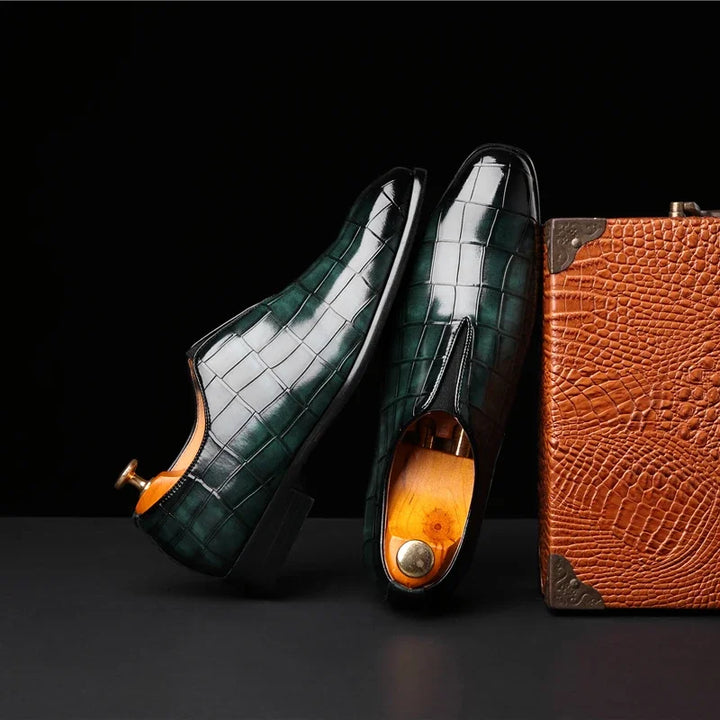 Men's Premium Leather Dress Loafers | Elegant Formal Slip-On Style 2