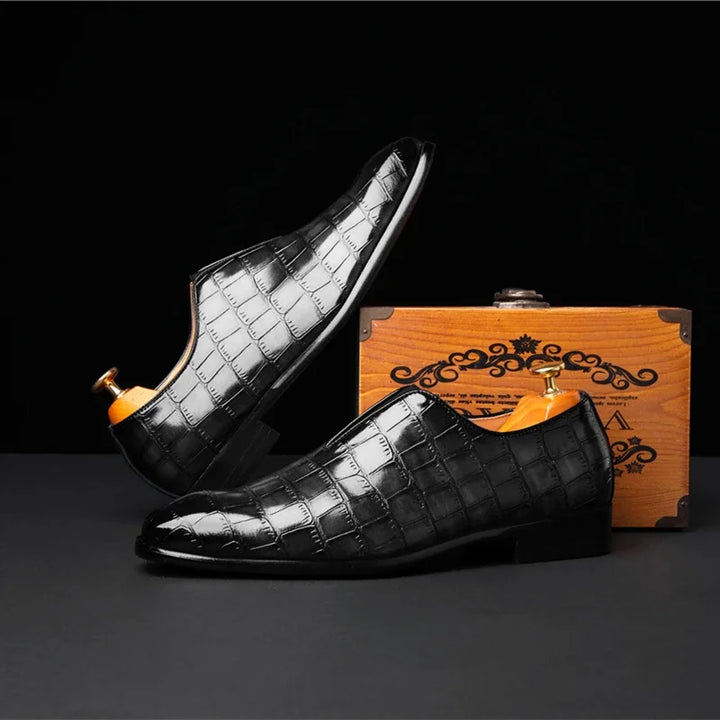 Men's Premium Leather Dress Loafers | Elegant Formal Slip-On Style 5
