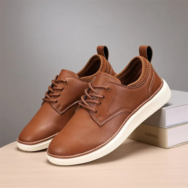 Men's Premium Leather Lace-Up Shoes | Effortless Comfort Design 0
