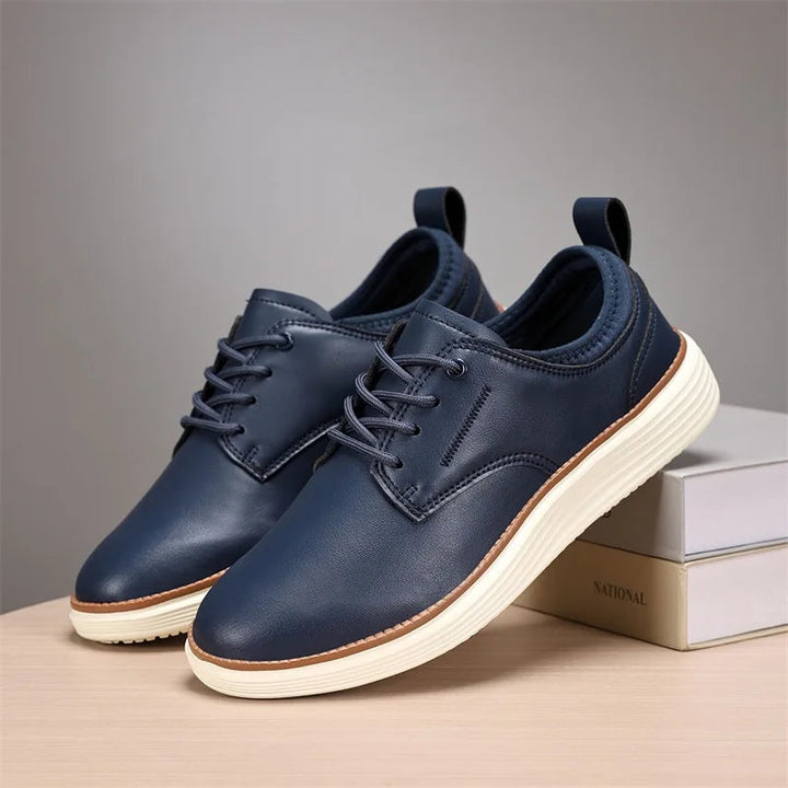 Men's Premium Leather Lace-Up Shoes | Effortless Comfort Design 3