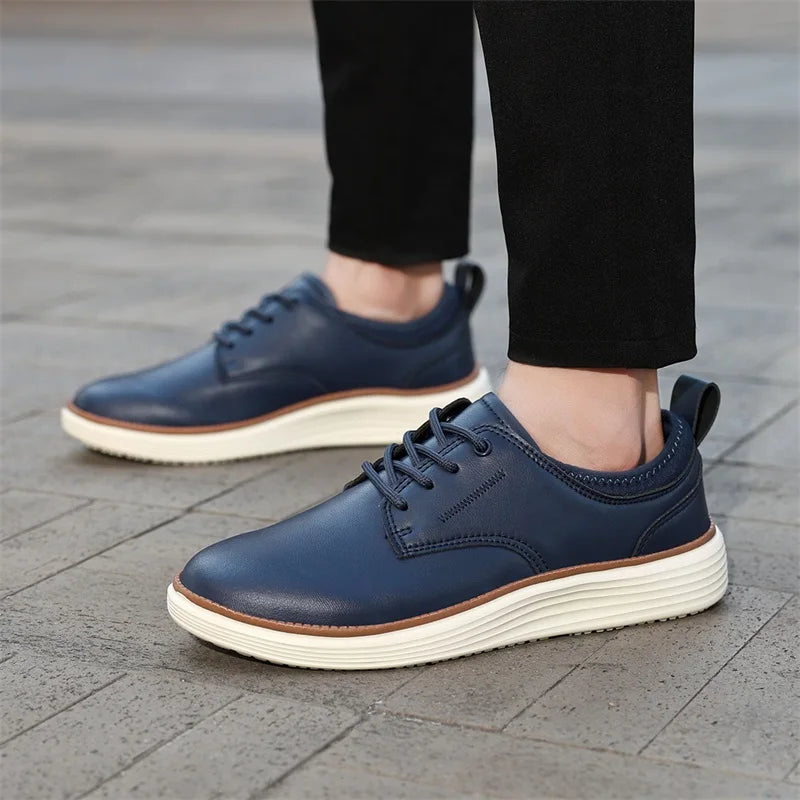 Men's Premium Leather Lace-Up Shoes | Effortless Comfort Design 5