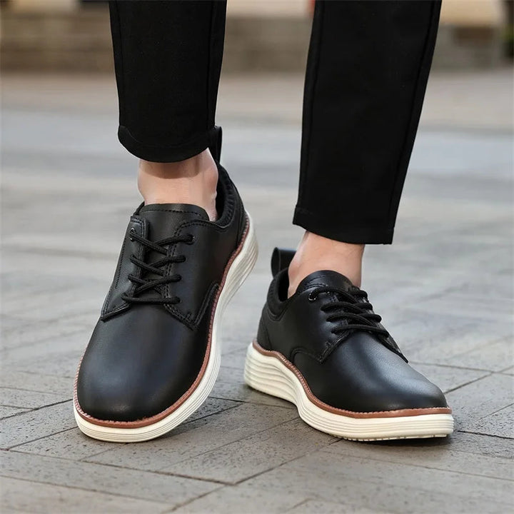 Men's Premium Leather Lace-Up Shoes | Effortless Comfort Design 7