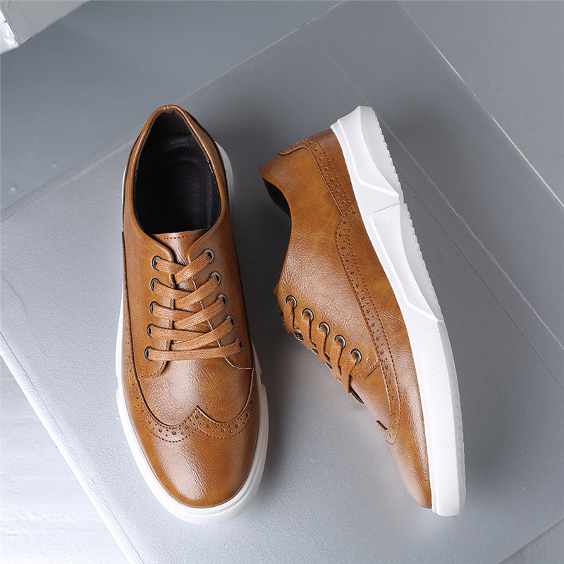 Men's Premium Leather Low-Top Sneakers | Refined All-Day Comfort Fit 2