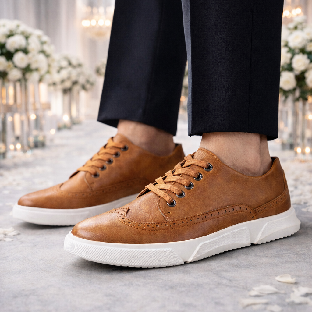 Men's Premium Leather Low-Top Sneakers | Refined All-Day Comfort Fit 3