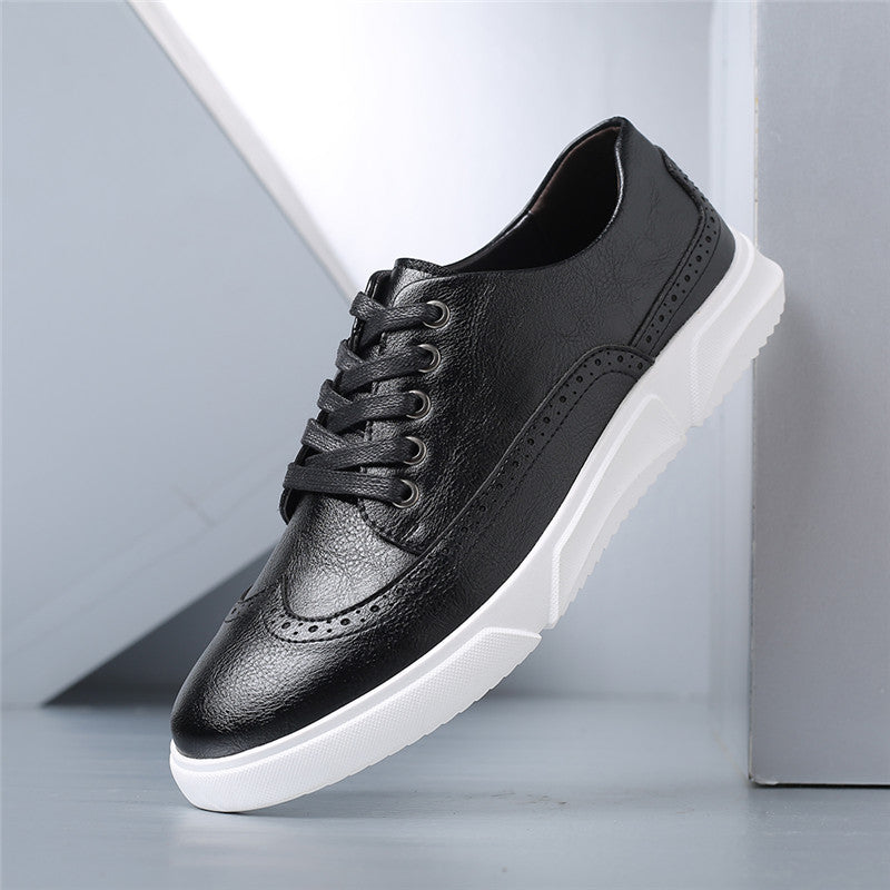 Men's Premium Leather Low-Top Sneakers | Refined All-Day Comfort Fit 7