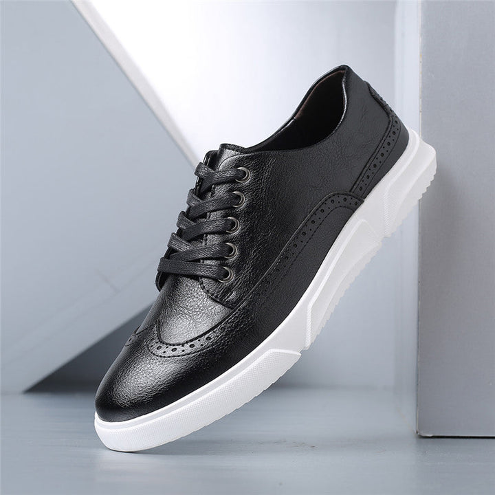 Men's Premium Leather Low-Top Sneakers | Refined All-Day Comfort Fit 7