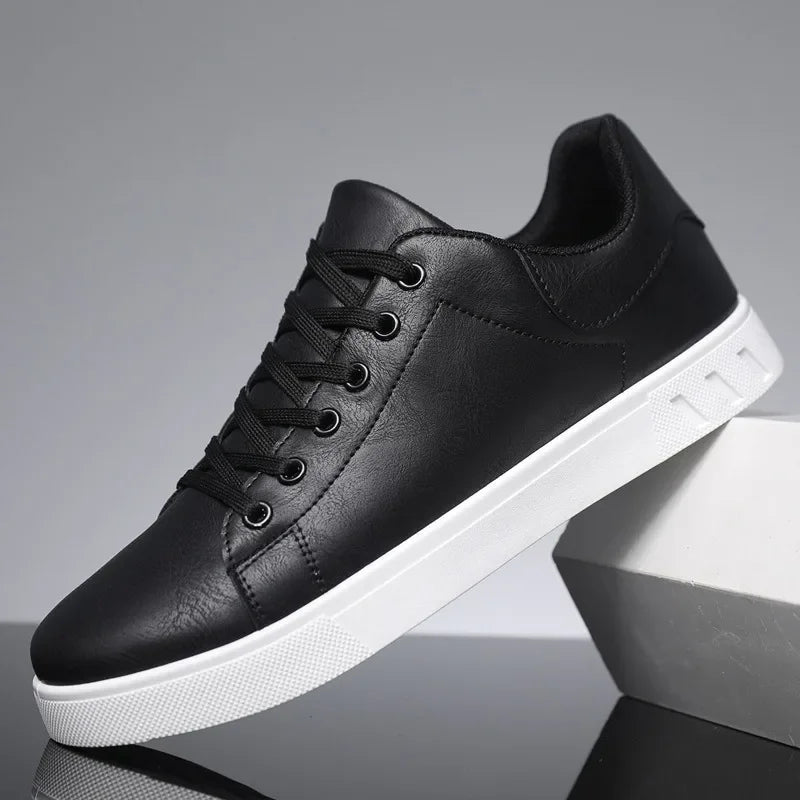 Men's Premium Leather Low-Top Sneakers | Sleek All-Day Comfort Design 3