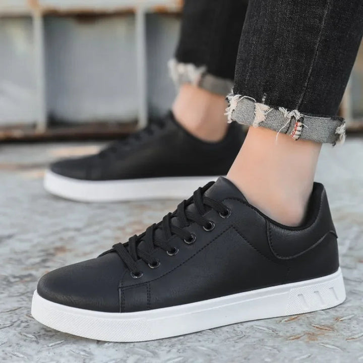 Men's Premium Leather Low-Top Sneakers | Sleek All-Day Comfort Design 4