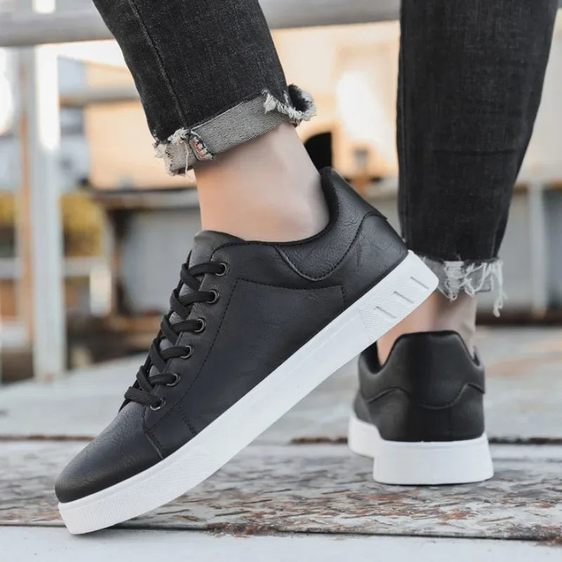 Men's Premium Leather Low-Top Sneakers | Sleek All-Day Comfort Design 5