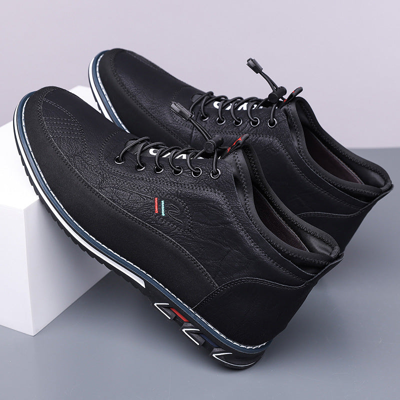 Men's Premium Leather Mid-Top Sneakers | Refined Everyday Comfort 6