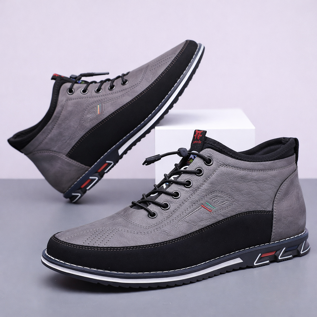Men's Premium Leather Mid-Top Sneakers | Refined Everyday Comfort 7