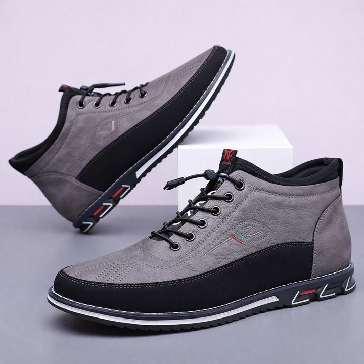 Men's Premium Leather Mid-Top Sneakers | Refined Everyday Comfort 7