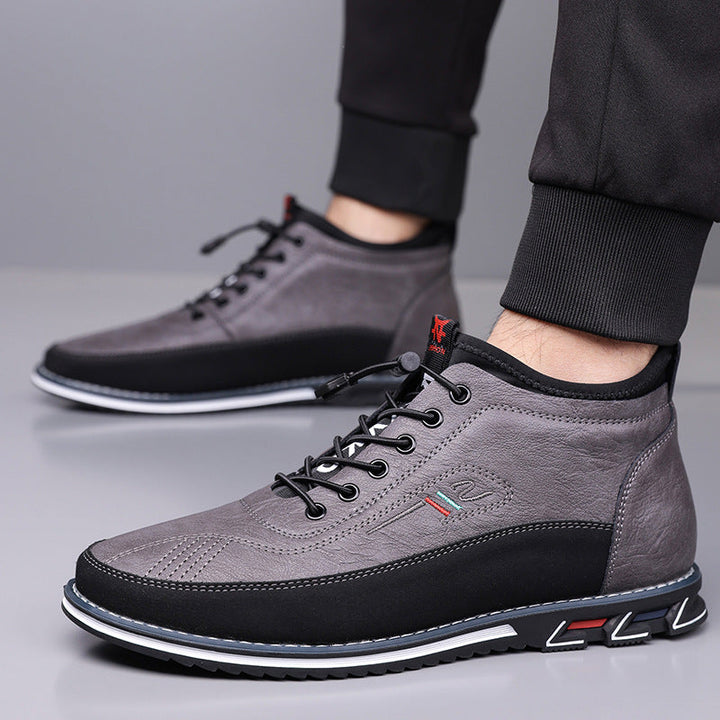 Men's Premium Leather Mid-Top Sneakers | Refined Everyday Comfort 8