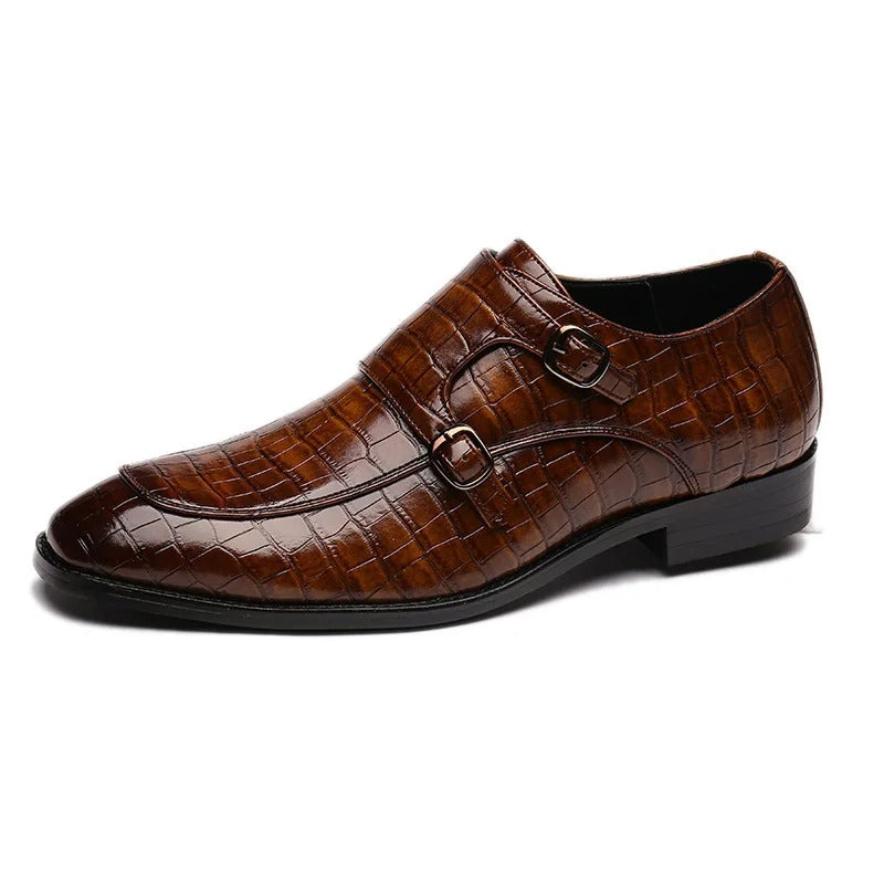 Men's Premium Leather Monk Strap Dress Shoes | All-Day Comfort Fit 3
