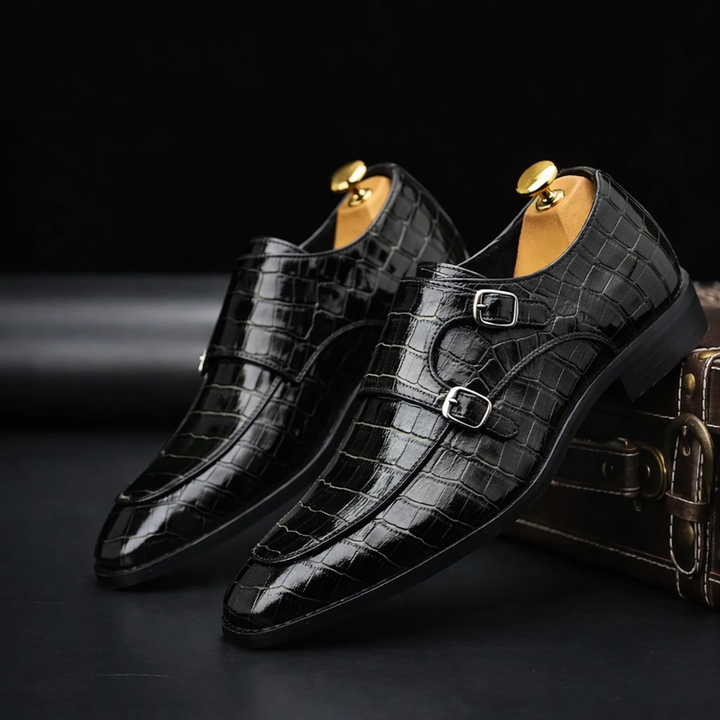 Men's Premium Leather Monk Strap Dress Shoes | All-Day Comfort Fit 4