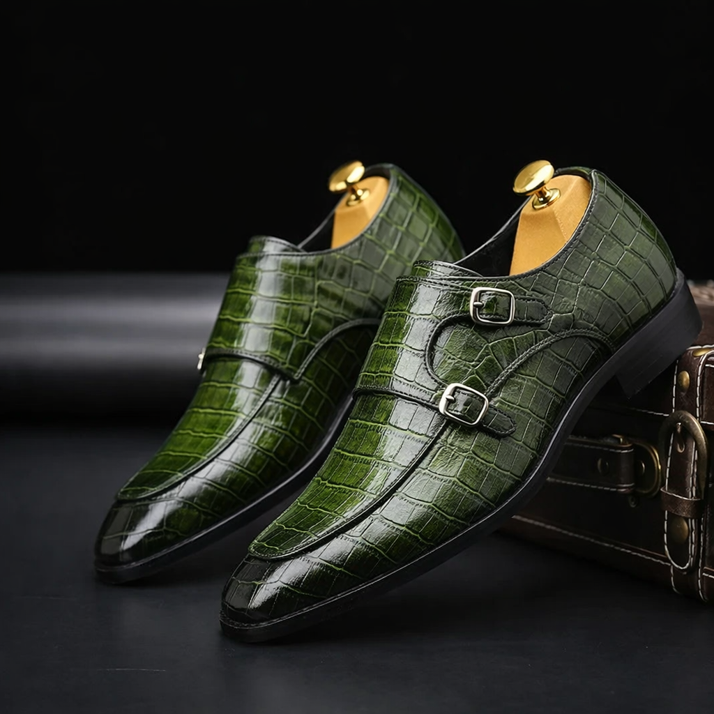 Men's Premium Leather Monk Strap Dress Shoes | All-Day Comfort Fit 6