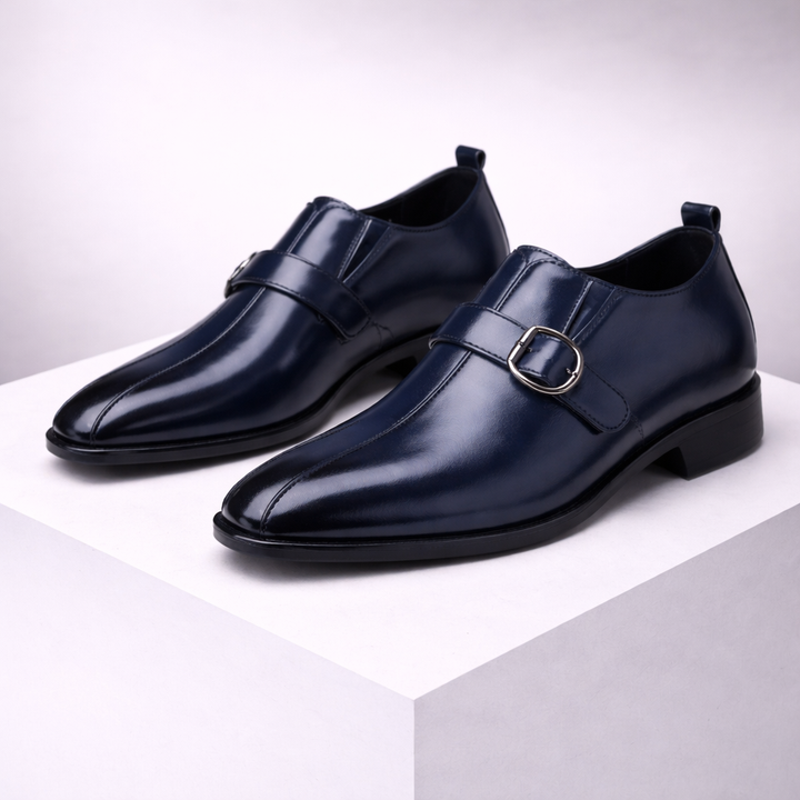 Men's Premium Leather Monk Strap Shoes | Refined All-Day Comfort Fit 2