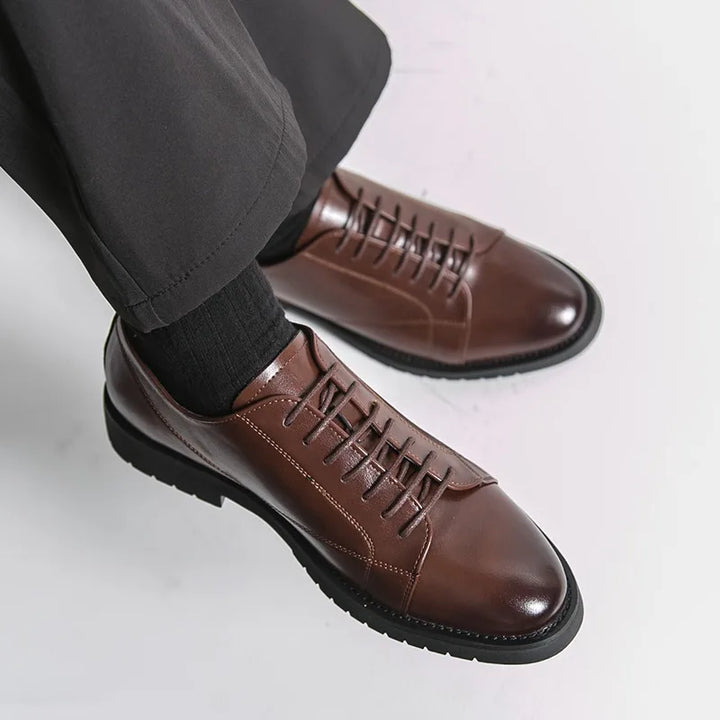 Men's Premium Leather Oxford Shoes | Elegant Handmade Formal Design 1