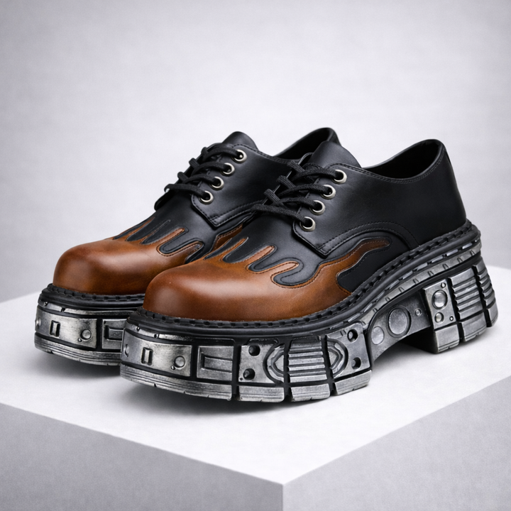 Men's Premium Leather Platform Boots | Rugged All-Day Comfort 0