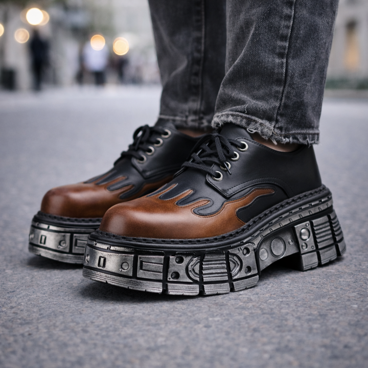 Men's Premium Leather Platform Boots | Rugged All-Day Comfort 1