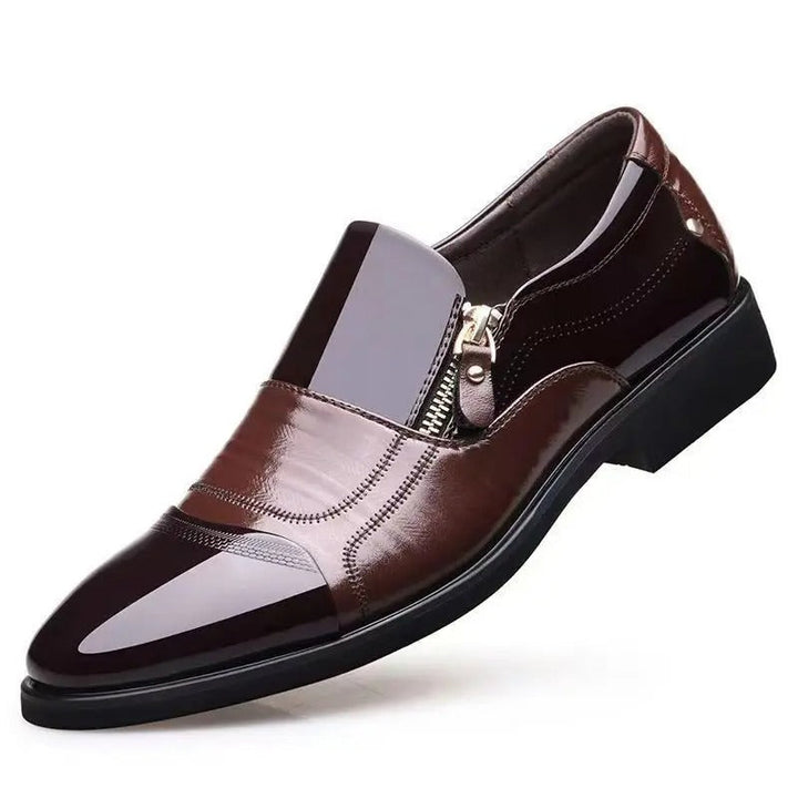 Men's Premium Leather Side-Zip Shoes | All-Day Comfort Fit 3