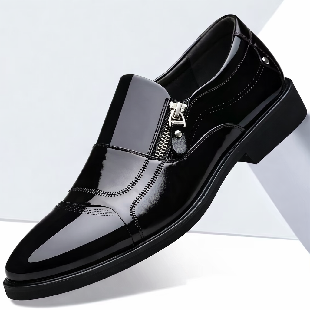 Men's Premium Leather Side-Zip Shoes | All-Day Comfort Fit 4