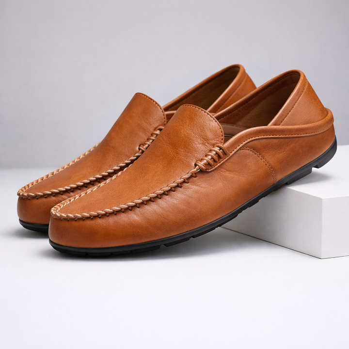 Men's Premium Leather Slip-On Loafers | Tailored All-Day Comfort Design 0