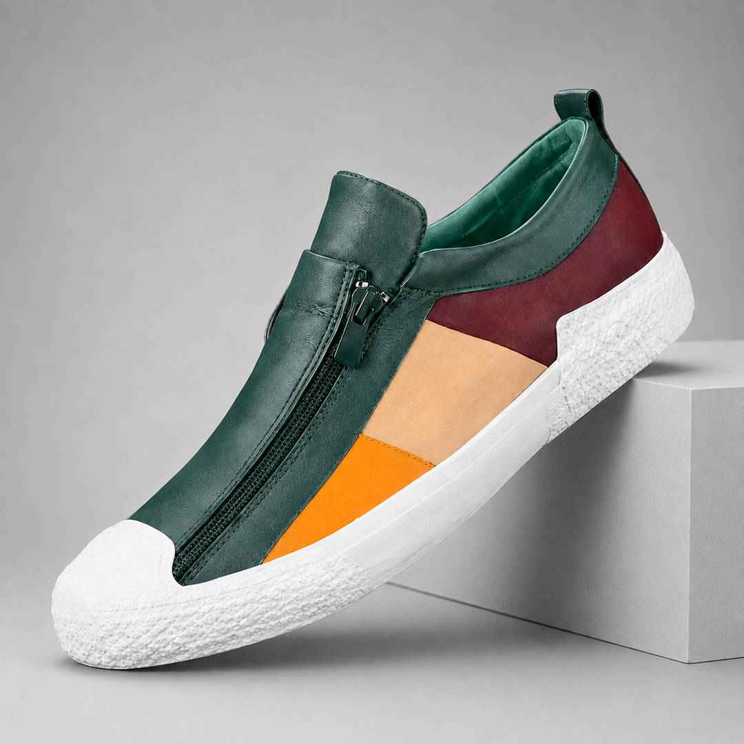 Men's Premium Leather Slip-On Sneakers | Effortless Comfort and Style 0