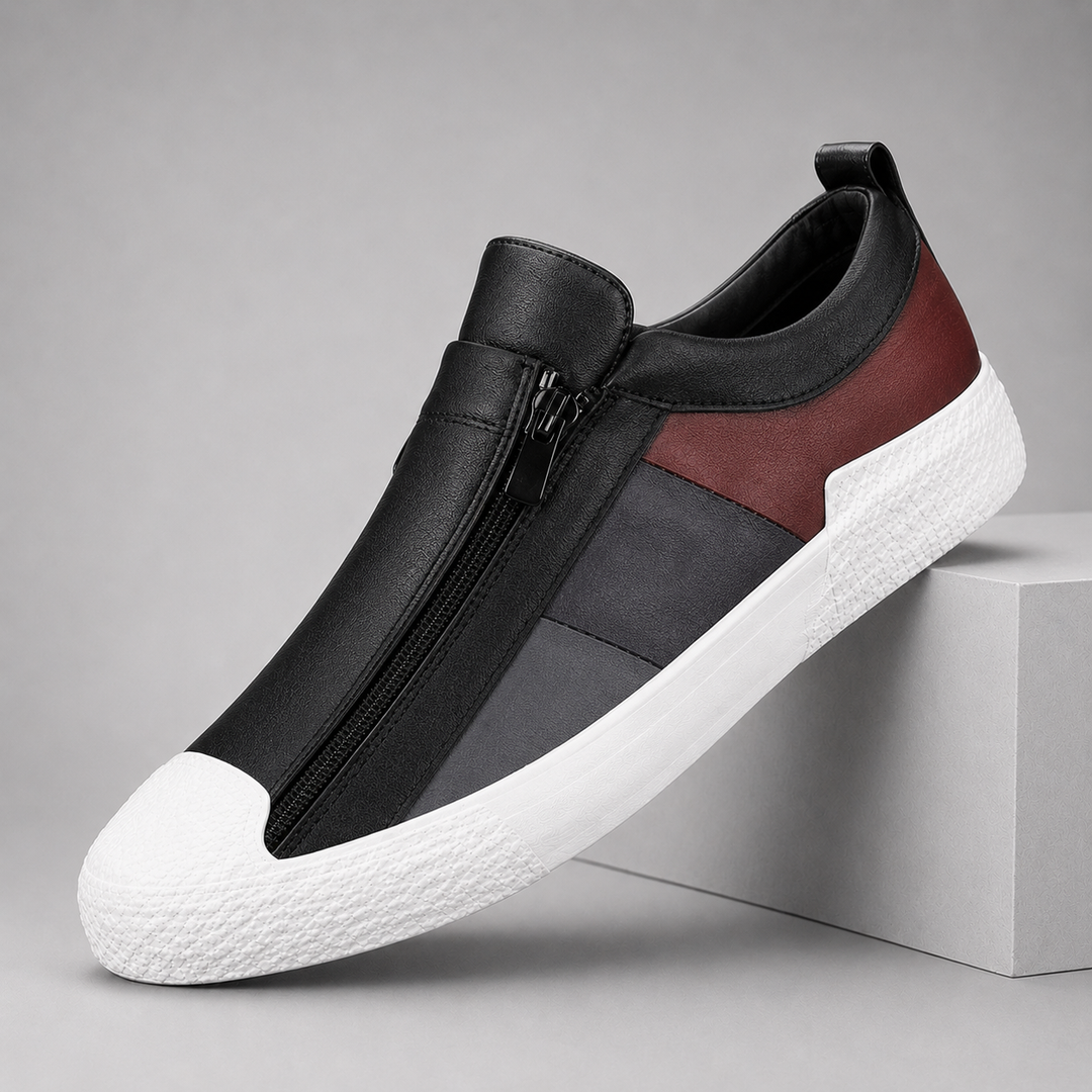 Men's Premium Leather Slip-On Sneakers | Effortless Comfort and Style 1