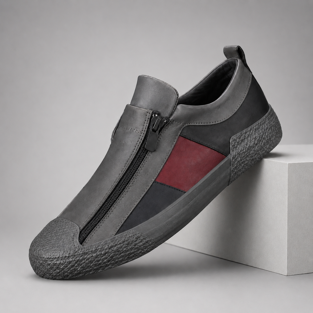 Men's Premium Leather Slip-On Sneakers | Effortless Comfort and Style 3