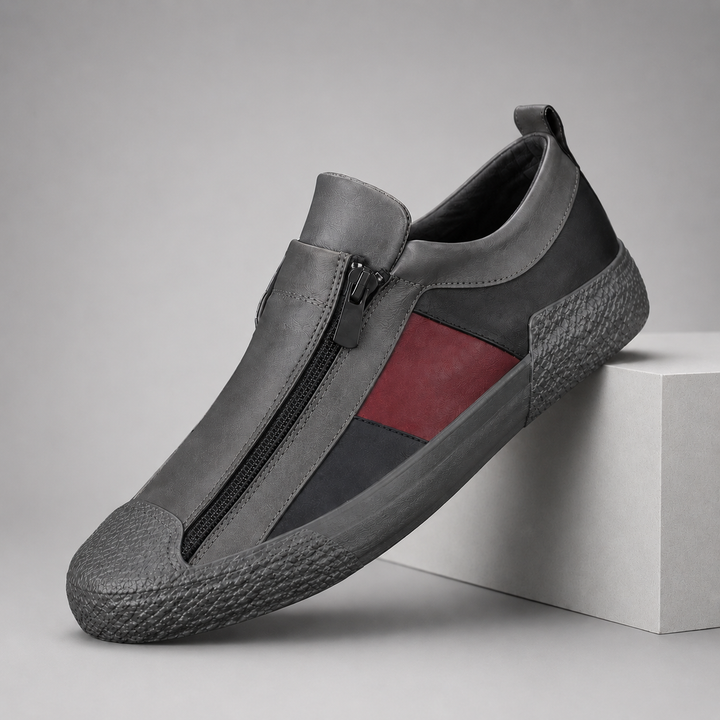 Men's Premium Leather Slip-On Sneakers | Effortless Comfort and Style 3