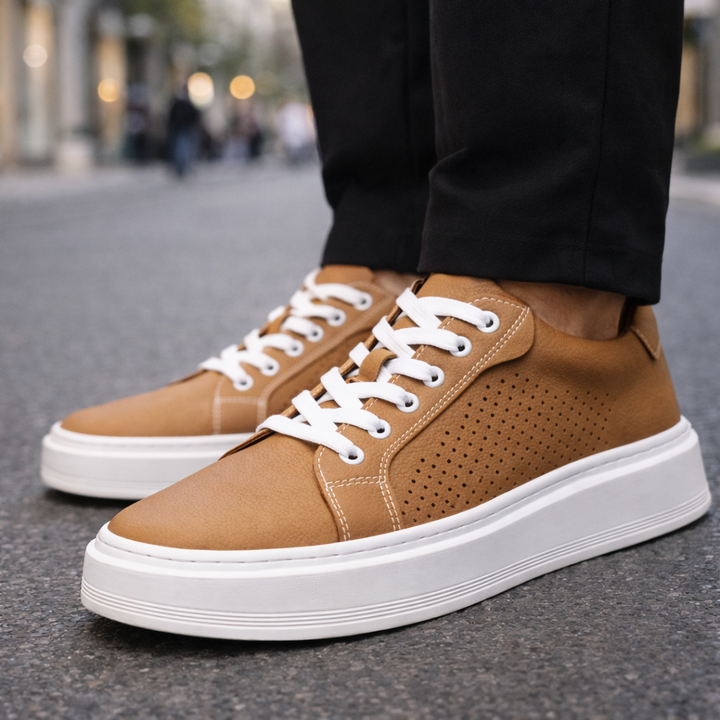 Men's Premium Leather Sneakers | All-Day Comfort Fit 1