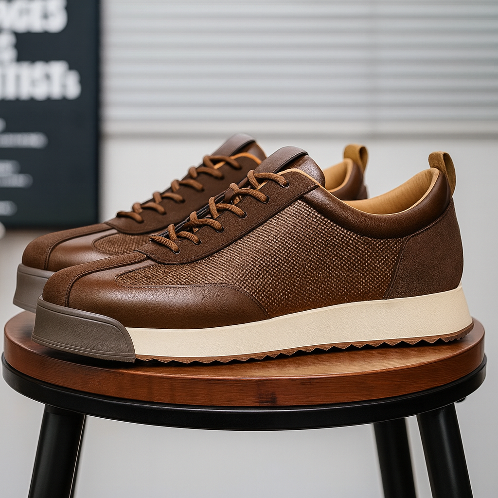 Men's Premium Leather Sneakers | All-Day Comfort Fit 1