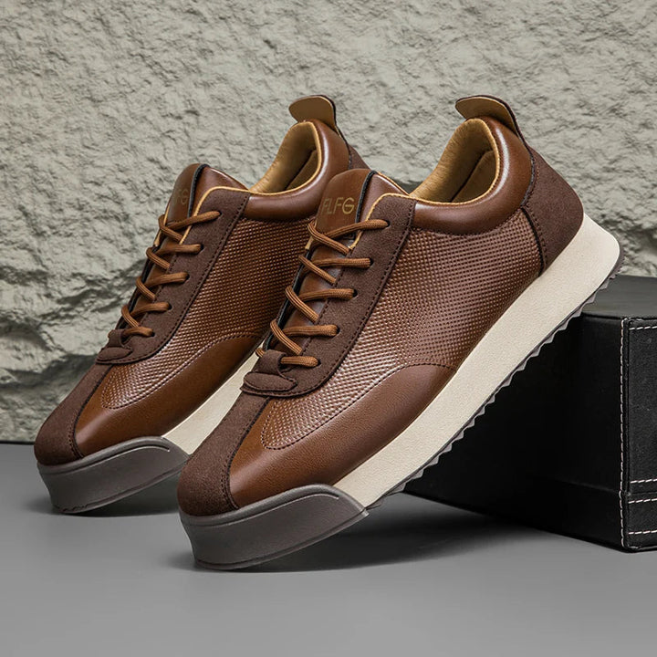 Men's Premium Leather Sneakers | All-Day Comfort Fit 3