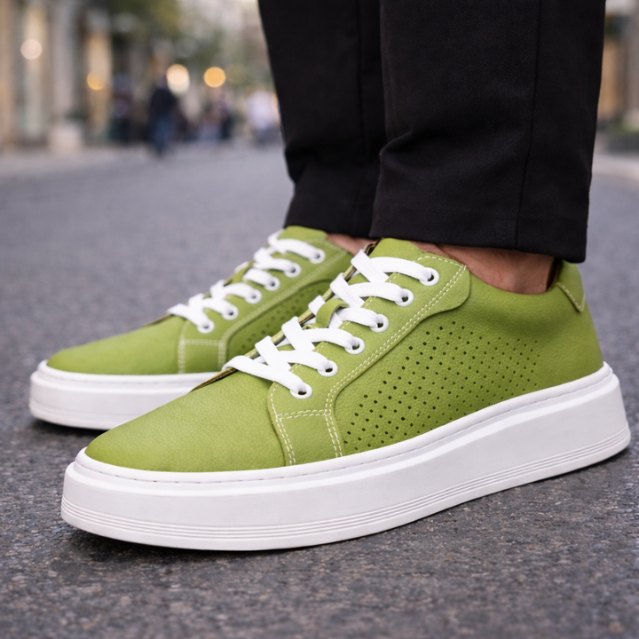 Men's Premium Leather Sneakers | All-Day Comfort Fit 5