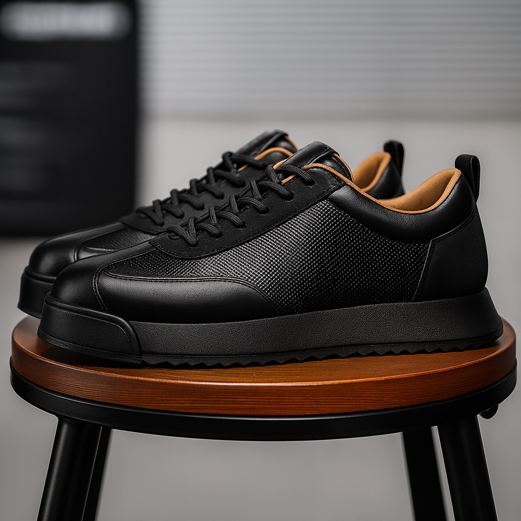 Men's Premium Leather Sneakers | All-Day Comfort Fit 5