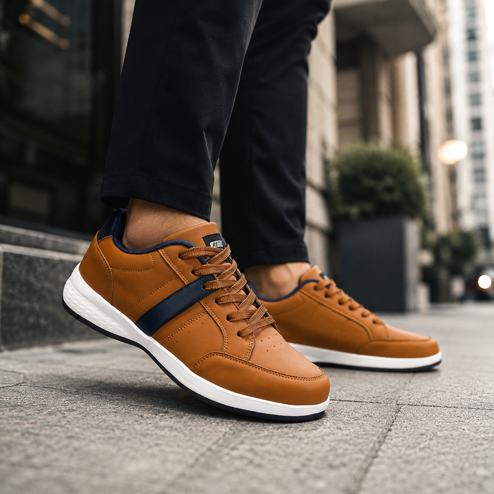 Men's Premium Leather Sneakers | Classic Comfort and Style 2