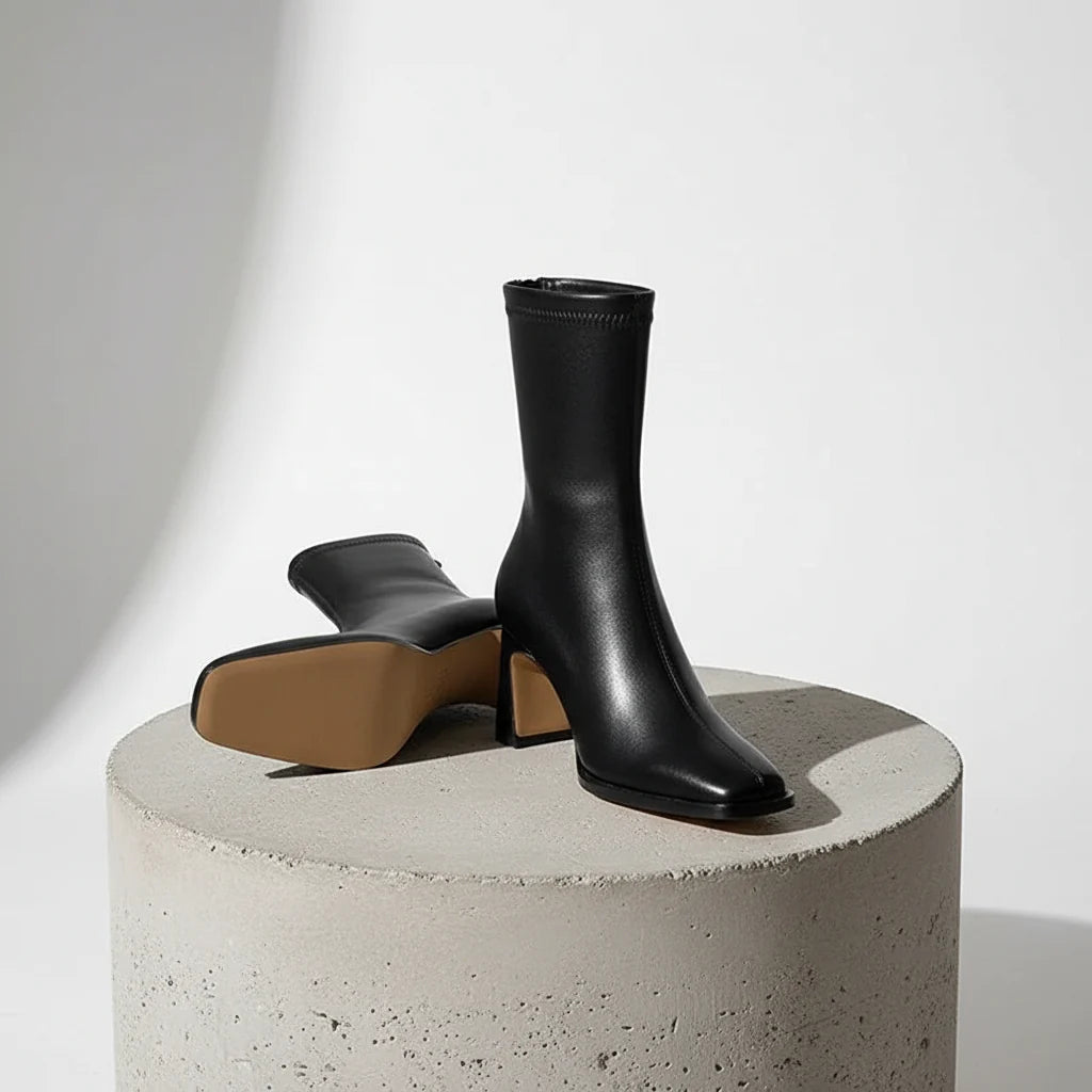 Men's Premium Suede Black Ankle Boots | Tailored Minimalist Elegance 1