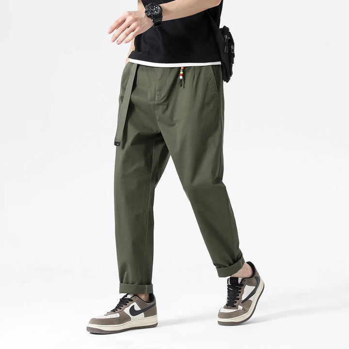 Men's Pure Cotton Chino Pants | Lightweight Breathable Casual Essential 2